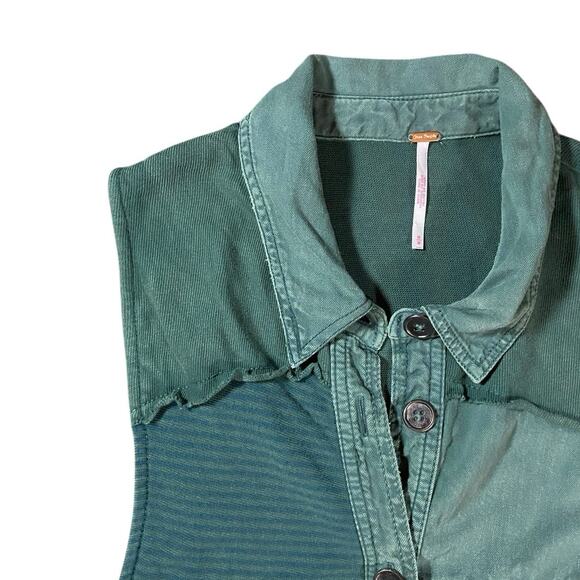 Free People Sage Santa Patchwork Dress - M - Picture 3 of 4